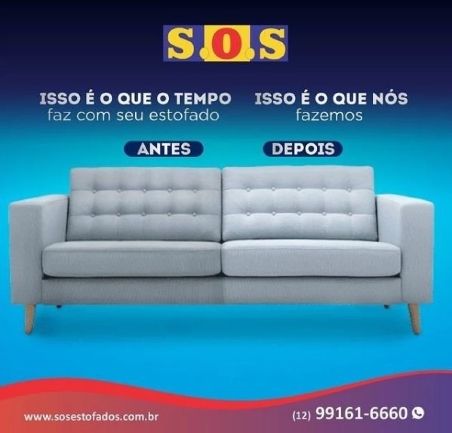 Foto 11:  — SOS ESTOFADOS - HIGIENIZAÇÃO DE SOFÁS E TAPEÇARIA EM GERAL